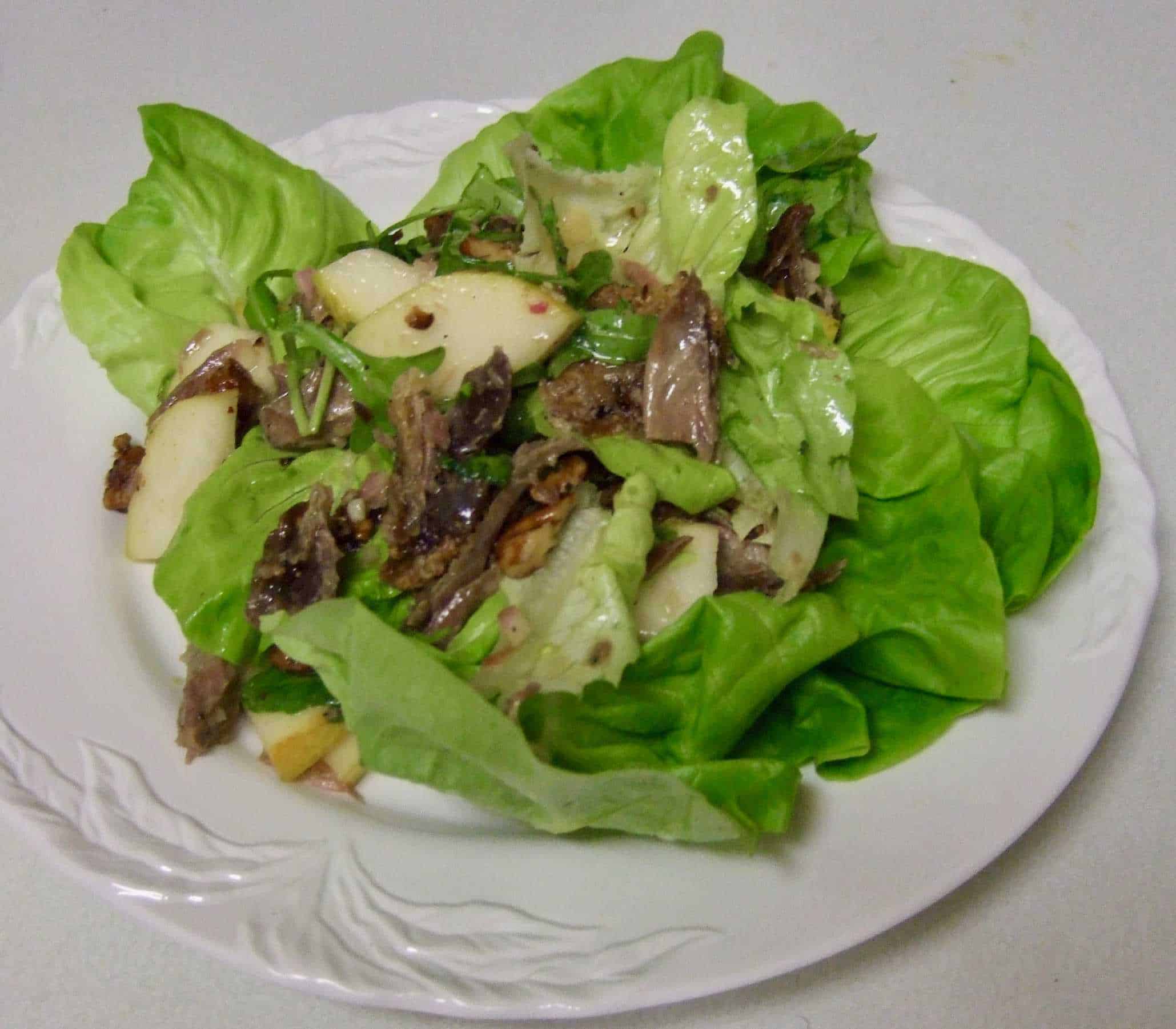 Pear and Duck Confit Salad