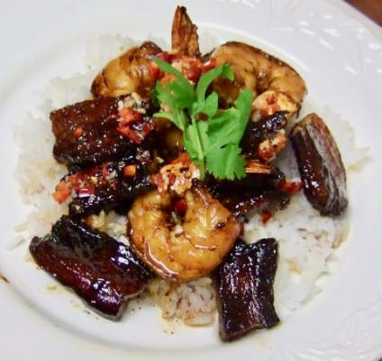Vietnamese Shrimp and Pork Belly with Sweet and Spicy Sauce