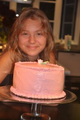 Olivia’s 13th Birthday and The Pink Cake from Vintage Cakes’s Julie Richardson