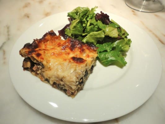 Meaty Mushroom Lasagna adapted from Giada di Laurentiis