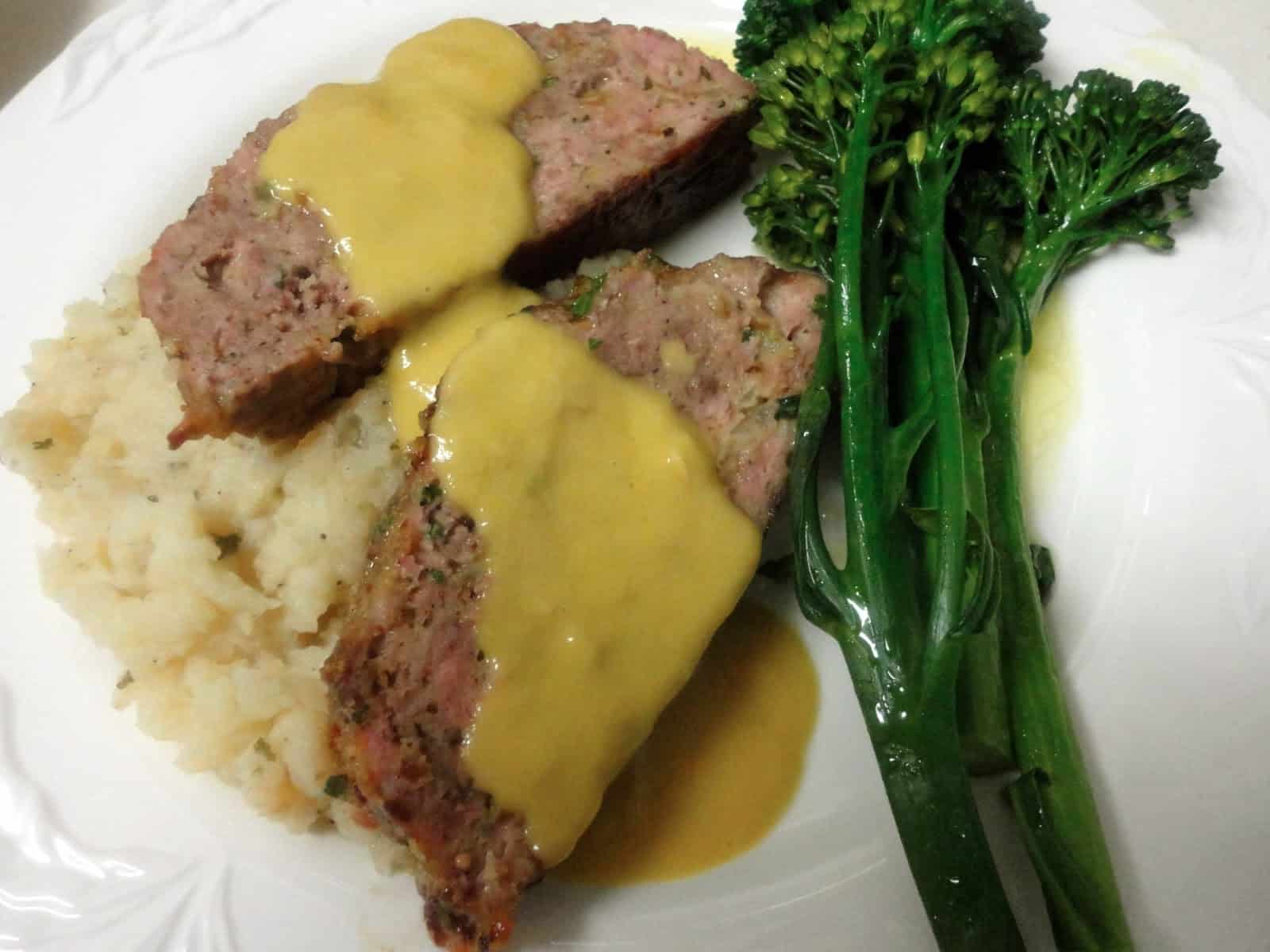 1770 House Meatloaf with Garlic Sauce from Ina Garten’s “Barefoot Contessa Foolproof”
