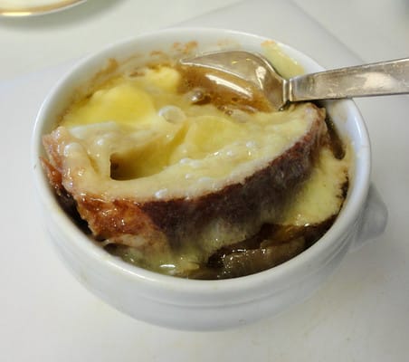 Irish Onion Soup from Sous Chef James Klucharit of ABV, NYC