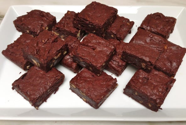 Fudgy Walnut Brownies that just happen to be Gluten-Free