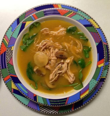 Spicy (Rotisserie) Chicken Soup from Bon Appetit