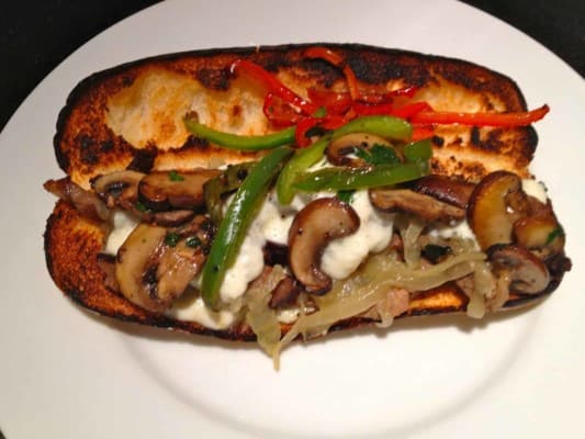 Philly Cheesesteaks all gussied up…another way to use that leftover Roast Beef