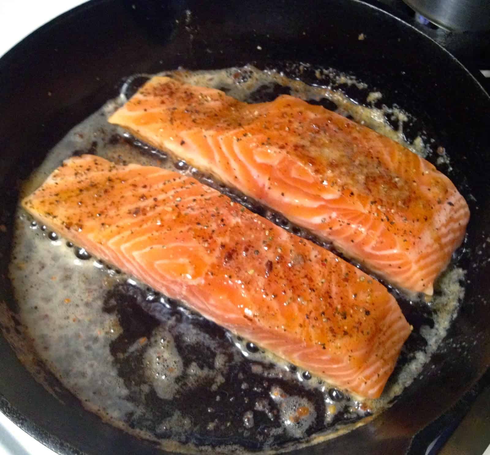 Melissa Clark’s Salmon with Anchovy-Garlic Butter