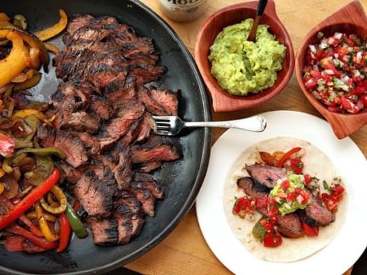 It’s Cinco de Mayo! Time to break out the Arrachera al Carbon! (That’s Mexican for Beef Fajitas)