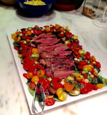 SUMMER STEAK AND GRILLED VEGETABLE SALAD FROM PAT LAFRIEDA