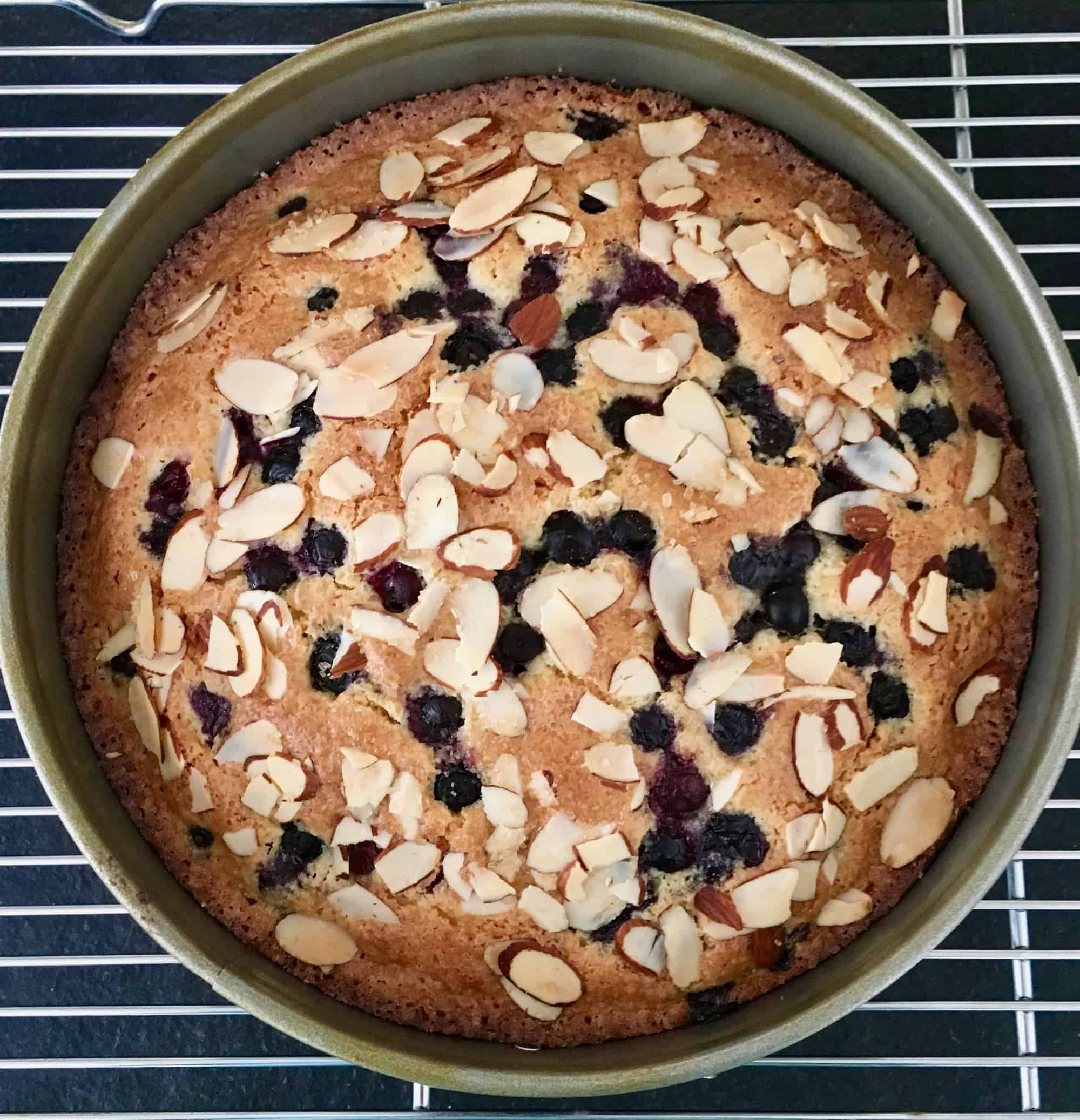 Yotam Ottolenghi’s Coconut, Almond and Blueberry Cake
