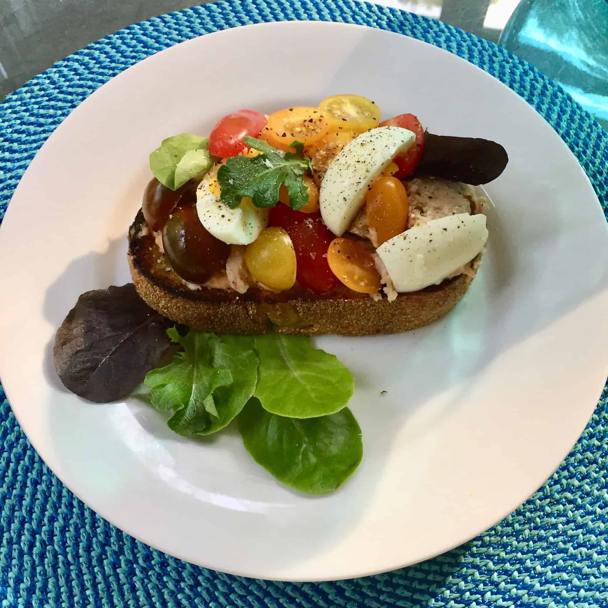 A perfect warm weather dish Niçoise Toasts from Molly Baz in Bon Appetit
