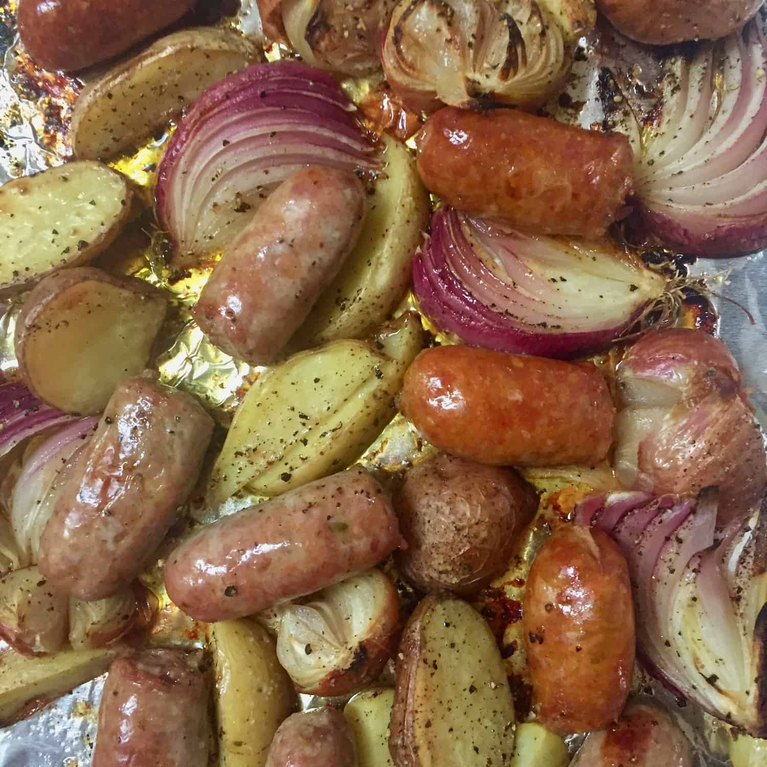 SausageandPotato Pan Roast from Justin Chapple in Food and Wine Magazine