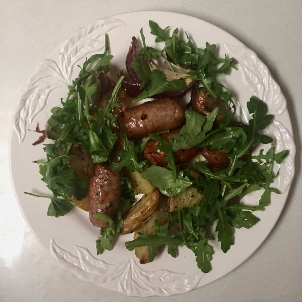 SausageandPotato Pan Roast from Justin Chapple in Food and Wine Magazine