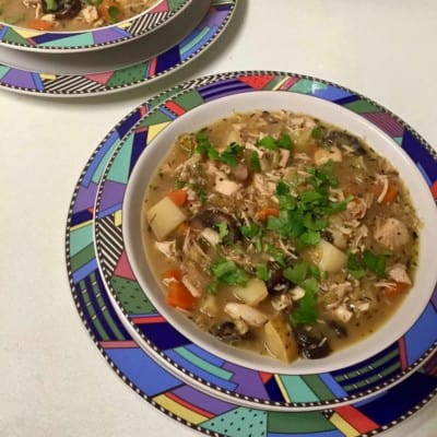 Instant Pot Chicken Soup Two Ways…with and without Noodles