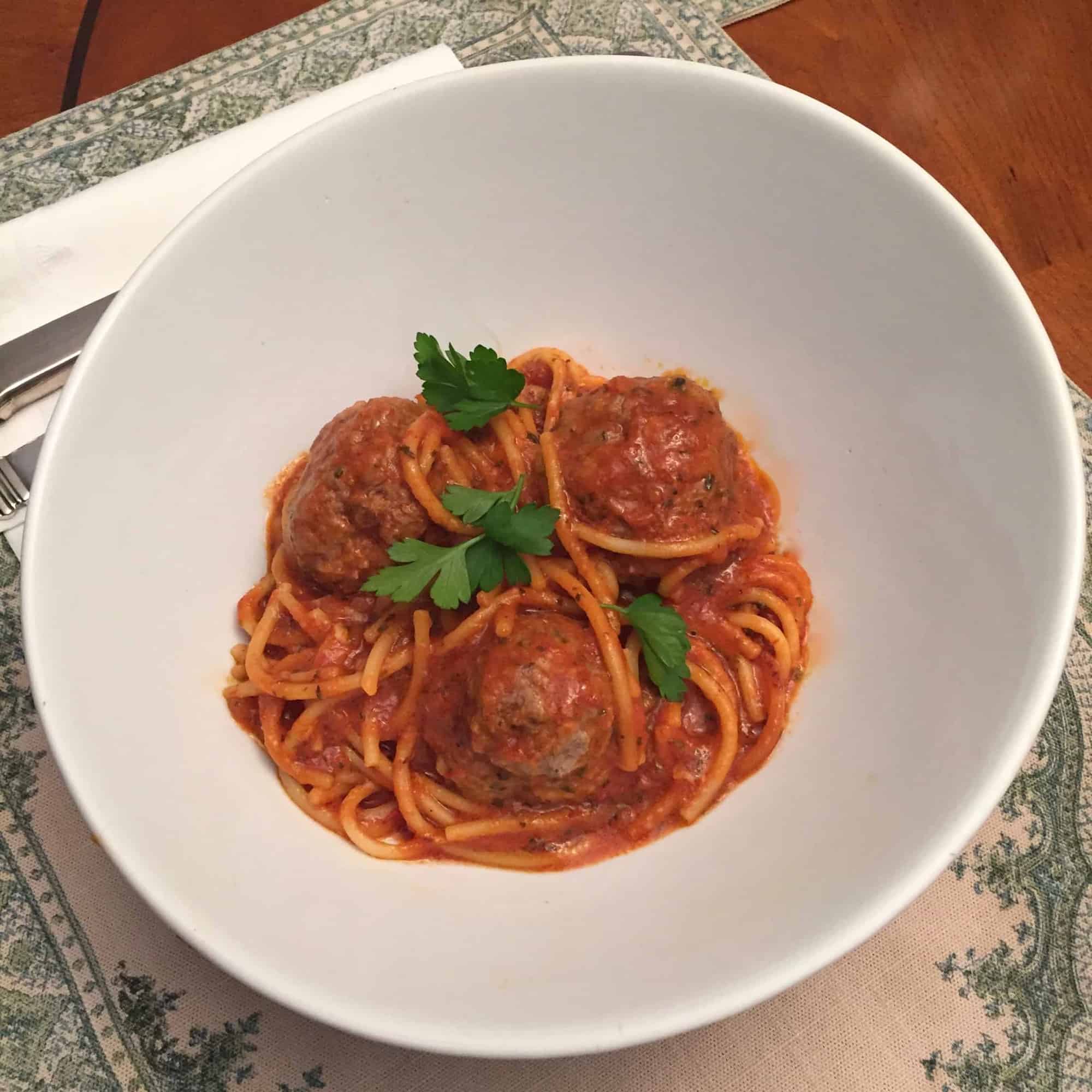 Spaghetti and Meatballs in the Instant Pot