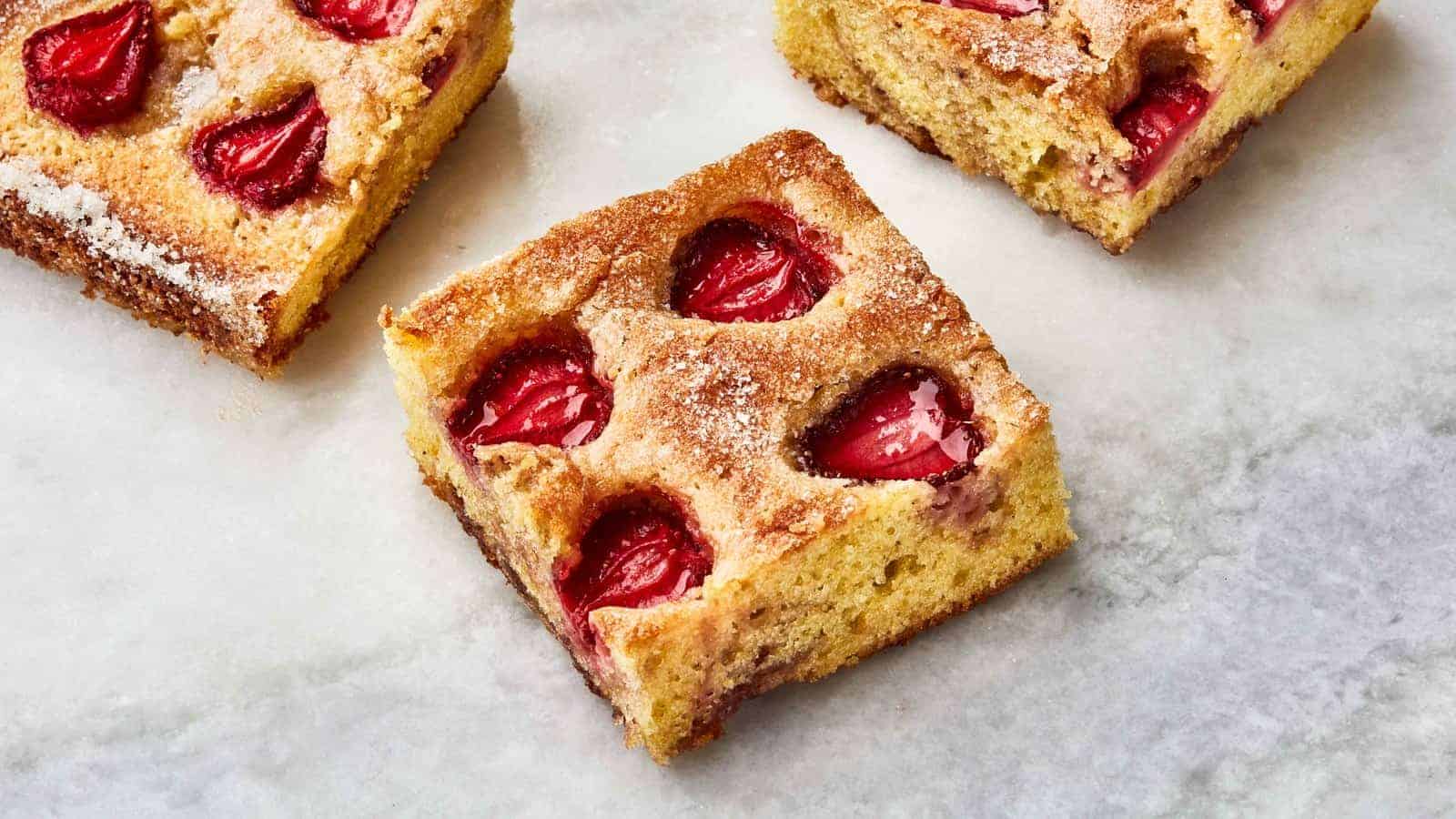 Strawberry Snacking Cake from Bon Appetit and Sarah Jampel