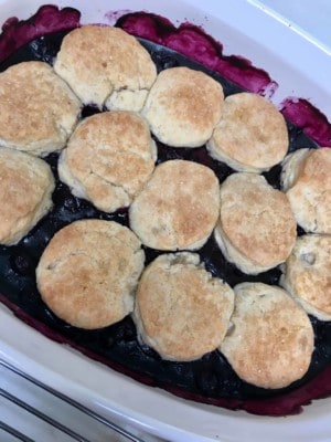 Chez Panisse’s Blueberry Cobbler and a salute to the one and only Molly O’Neill