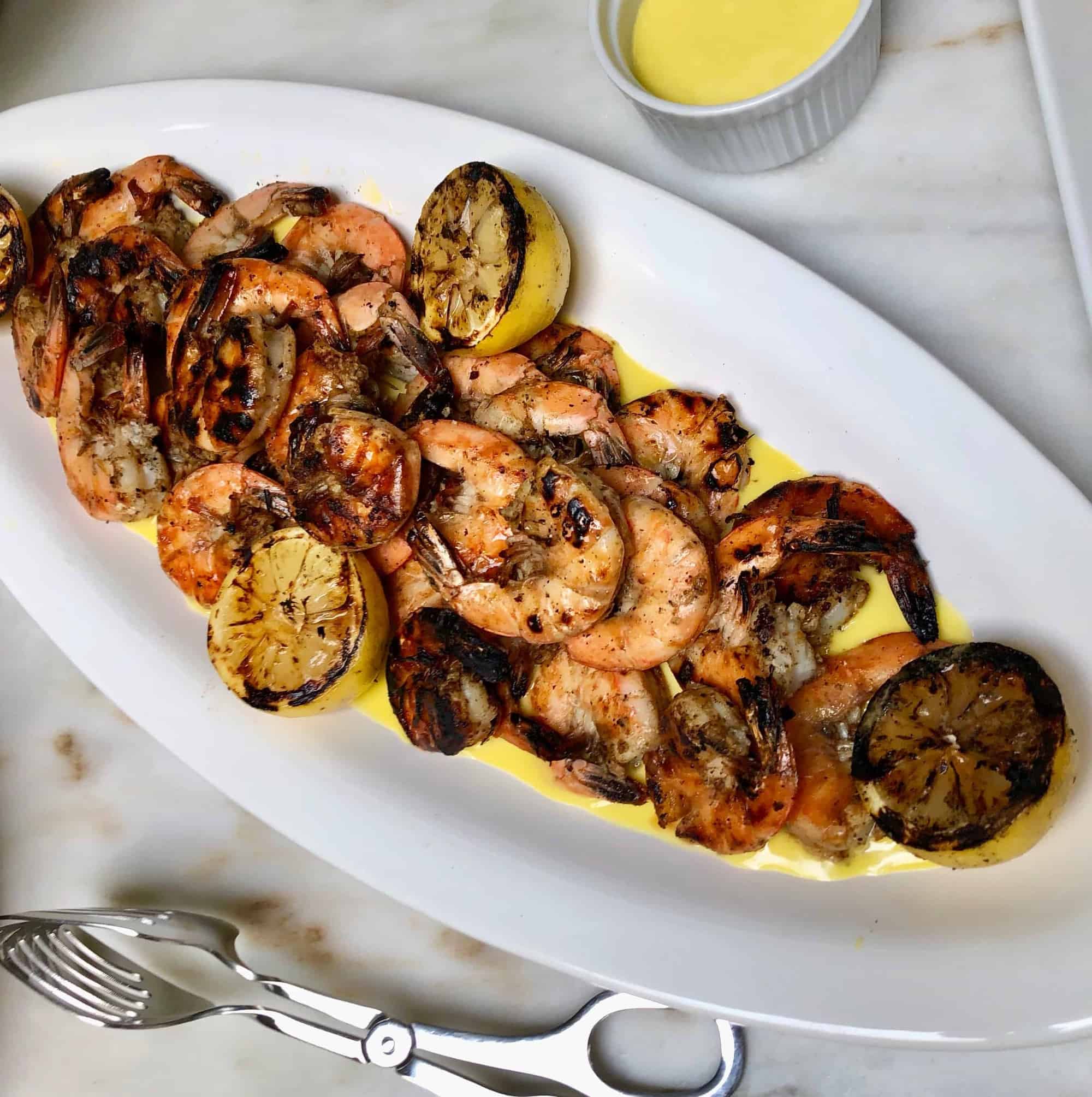 Grilled Shrimp with Old Bay and Aioli