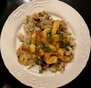 Bobby Flay's Crispy Coconut Scallion Rice Recipe • Steamy Kitchen Recipes  Giveaways