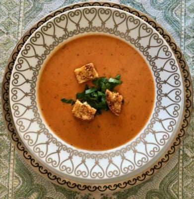 Fire-Roasted Tomato Bisque and the Perfect Grilled Cheese Sandwich