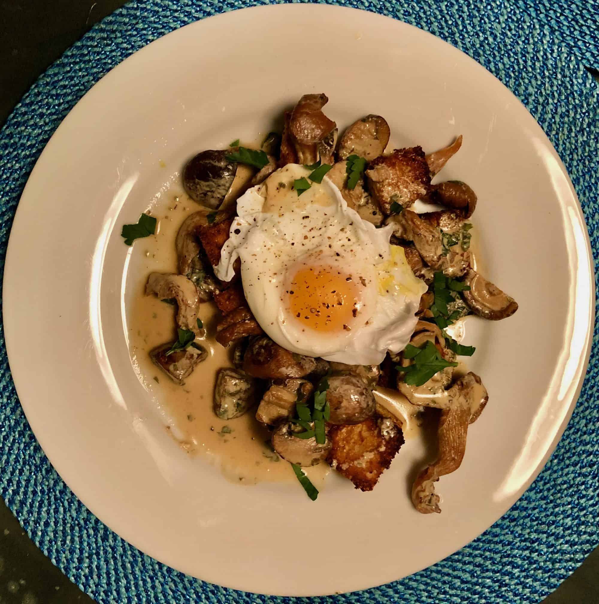 Yotam Ottolenghi’s Mushroom Ragout with a Poached Egg