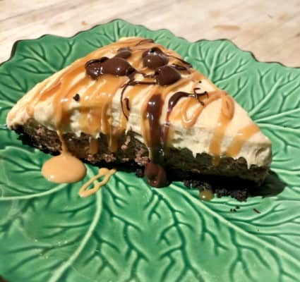 Chocolate Peanut Butter Salted Caramel Mousse Pie