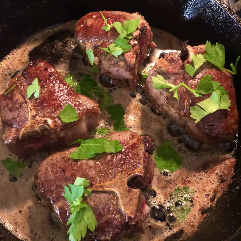 Garlic Butter Lamb Chops