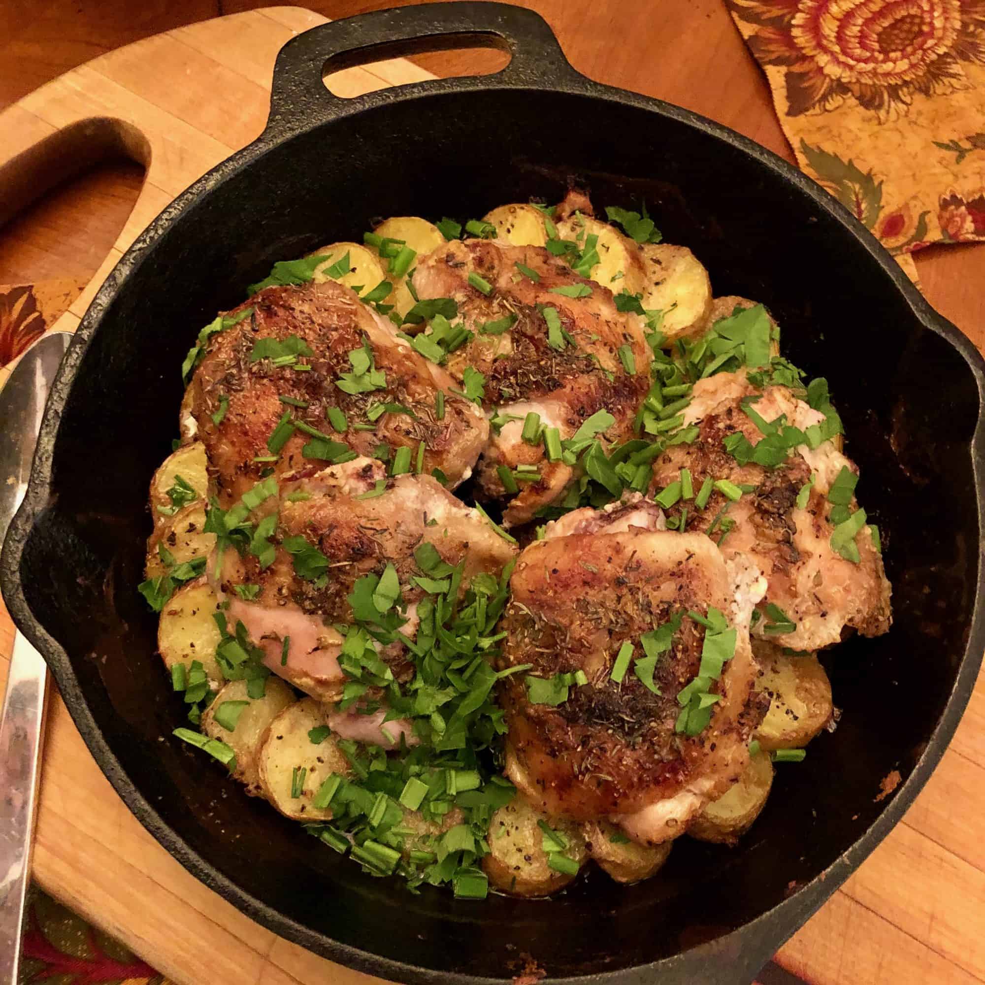 Ina Garten’s Skillet-Roasted Chicken and Potatoes