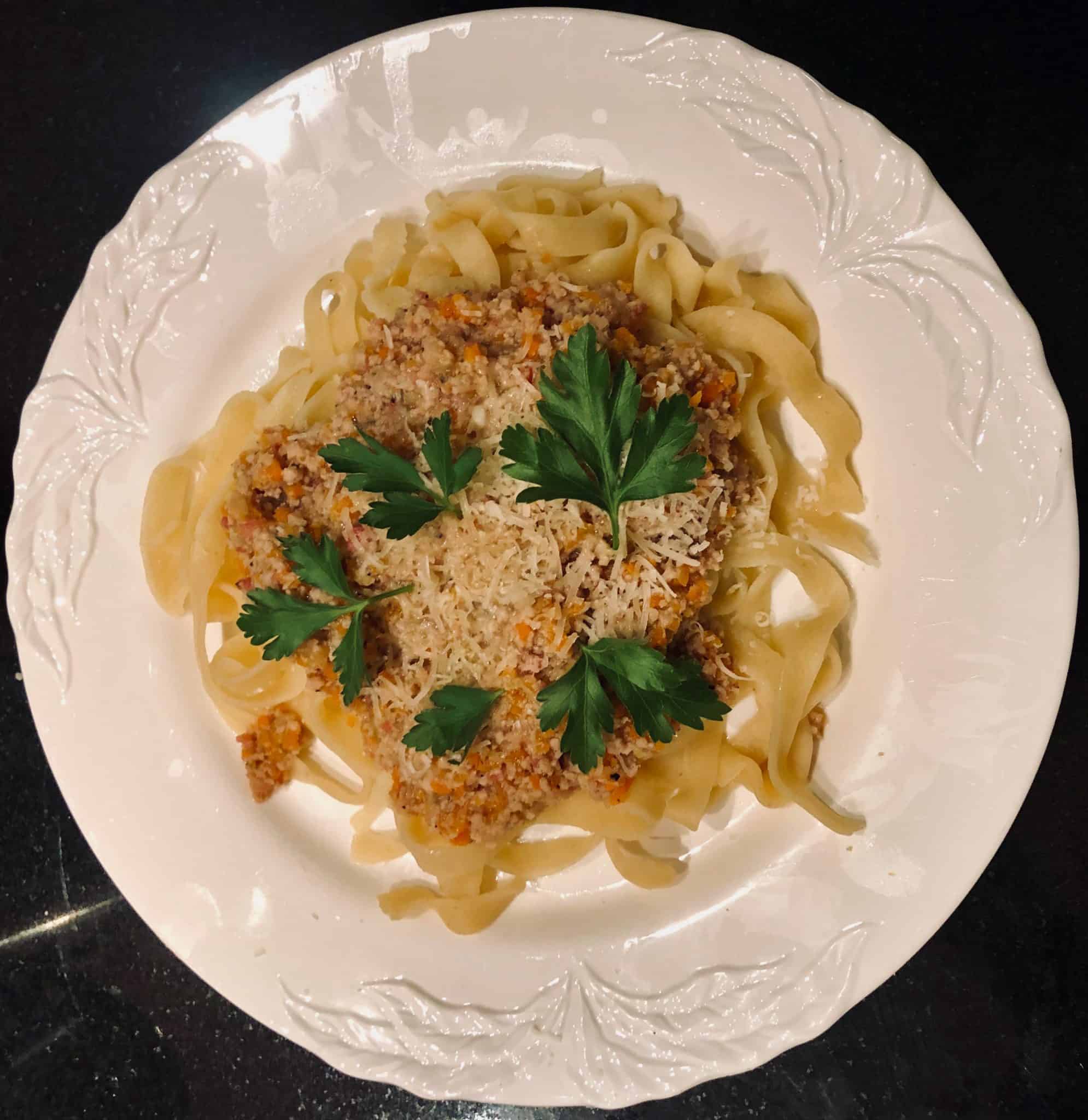 "10 Minute" Bolognese from Stanley Tucci’s “Searching for Italy" C H