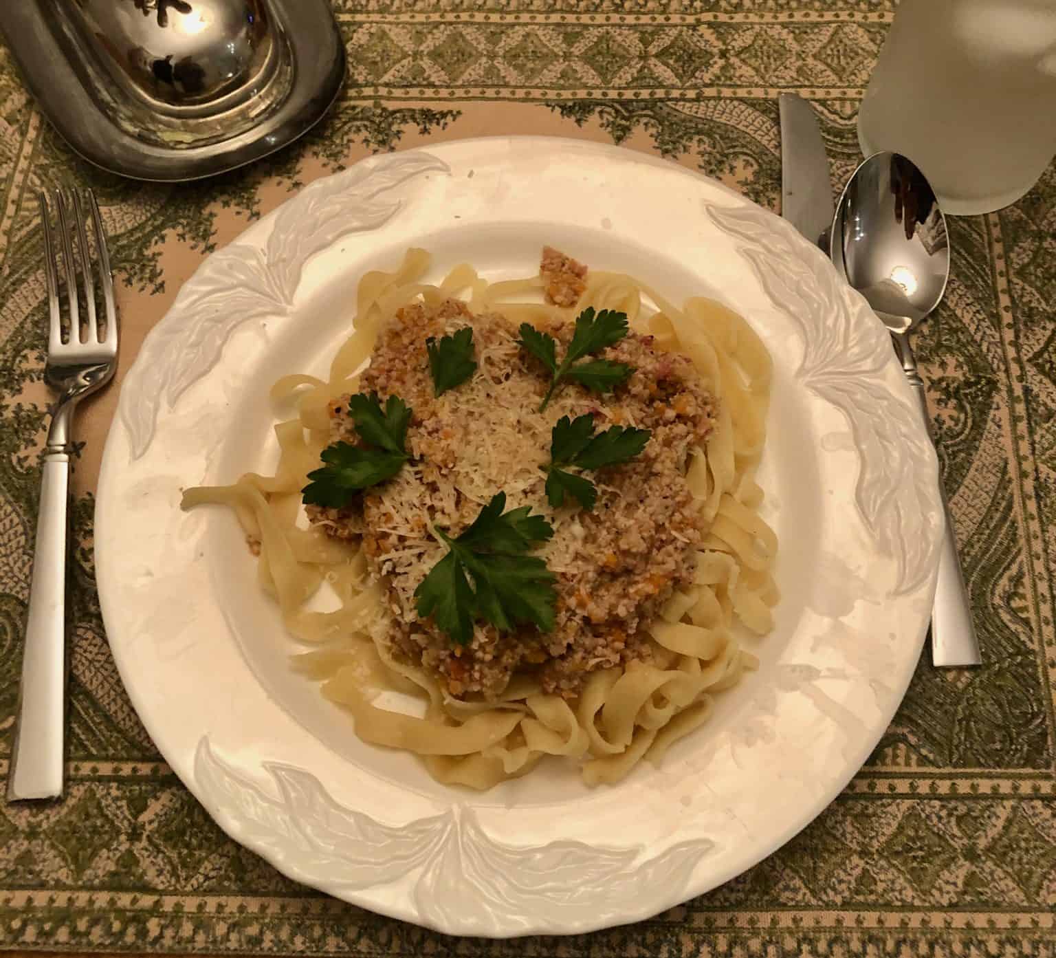 “10 Minute” Bolognese from Stanley Tucci