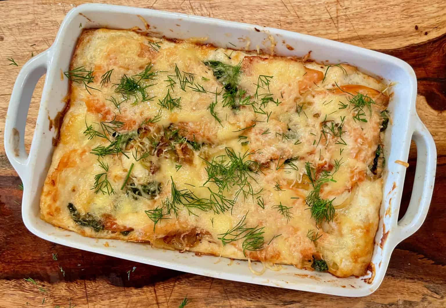 Smoked Salmon Lasagna From Michaela Kitchin – C H E W I N G T H E F A T