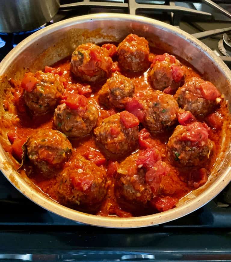 Greek Tomato Meatballs from Yasmin Khan C H E W I N G T H E F A T