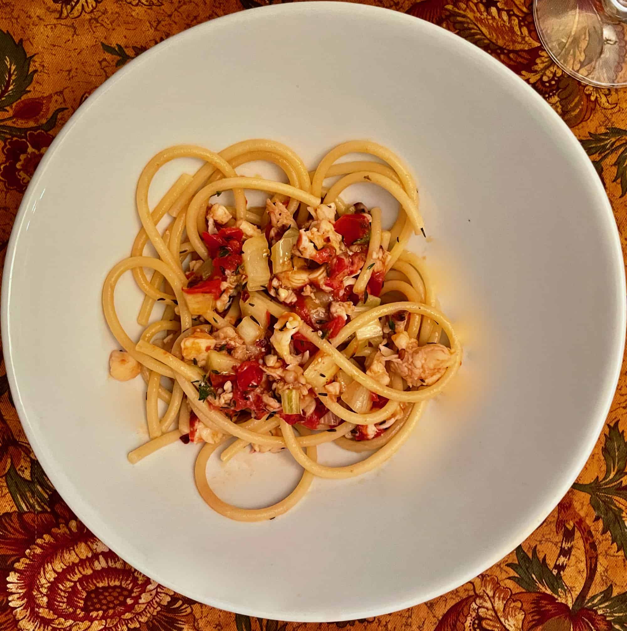 Let’s make Astakomakaronada. That’s Greek for “Lobster Spaghetti”
