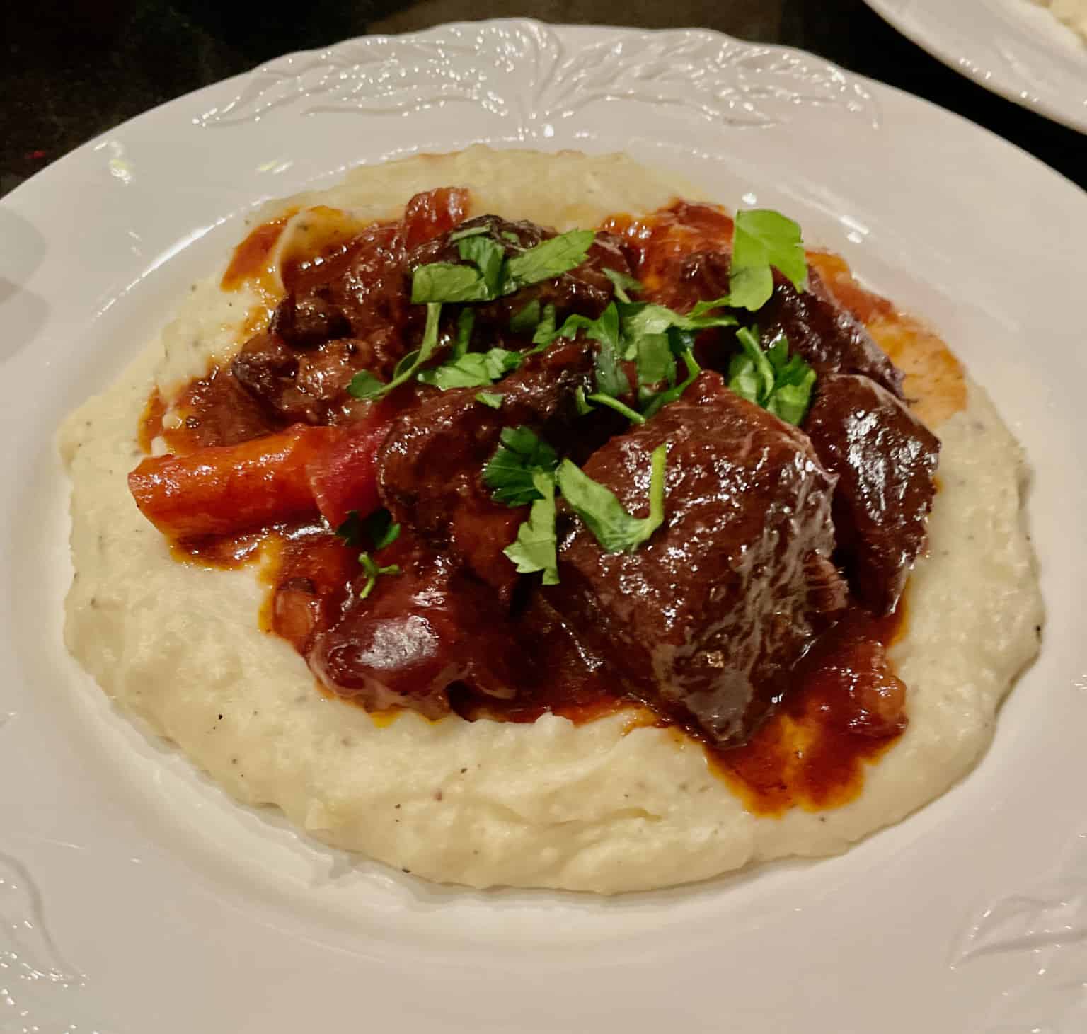 Mahogany Beef Stew with Red Wine and Hoisin Sauce