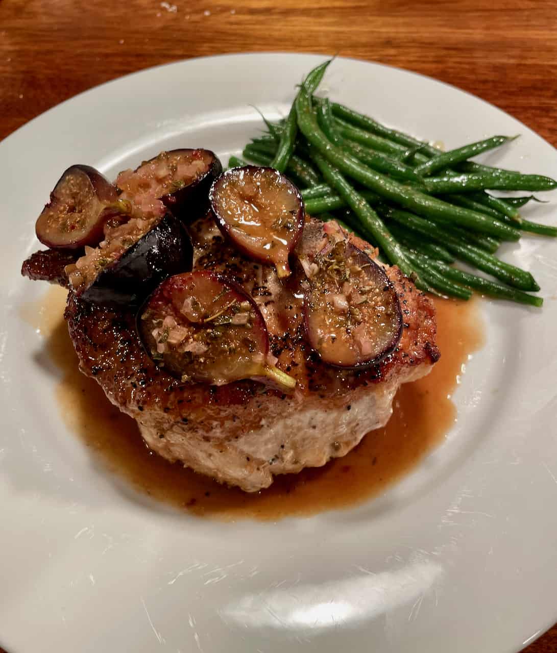 Two great recipes that celebrate Figs! Pork Chops with Roasted Figs and
