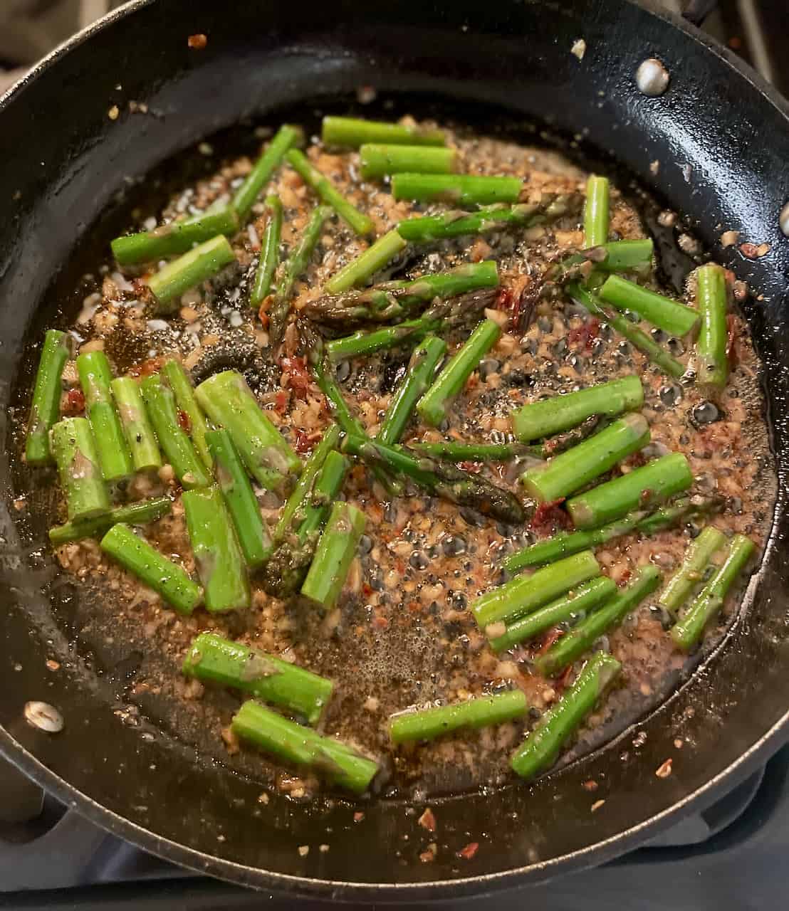 Pasta with Crispy Prosciutto and Spring Asparagus