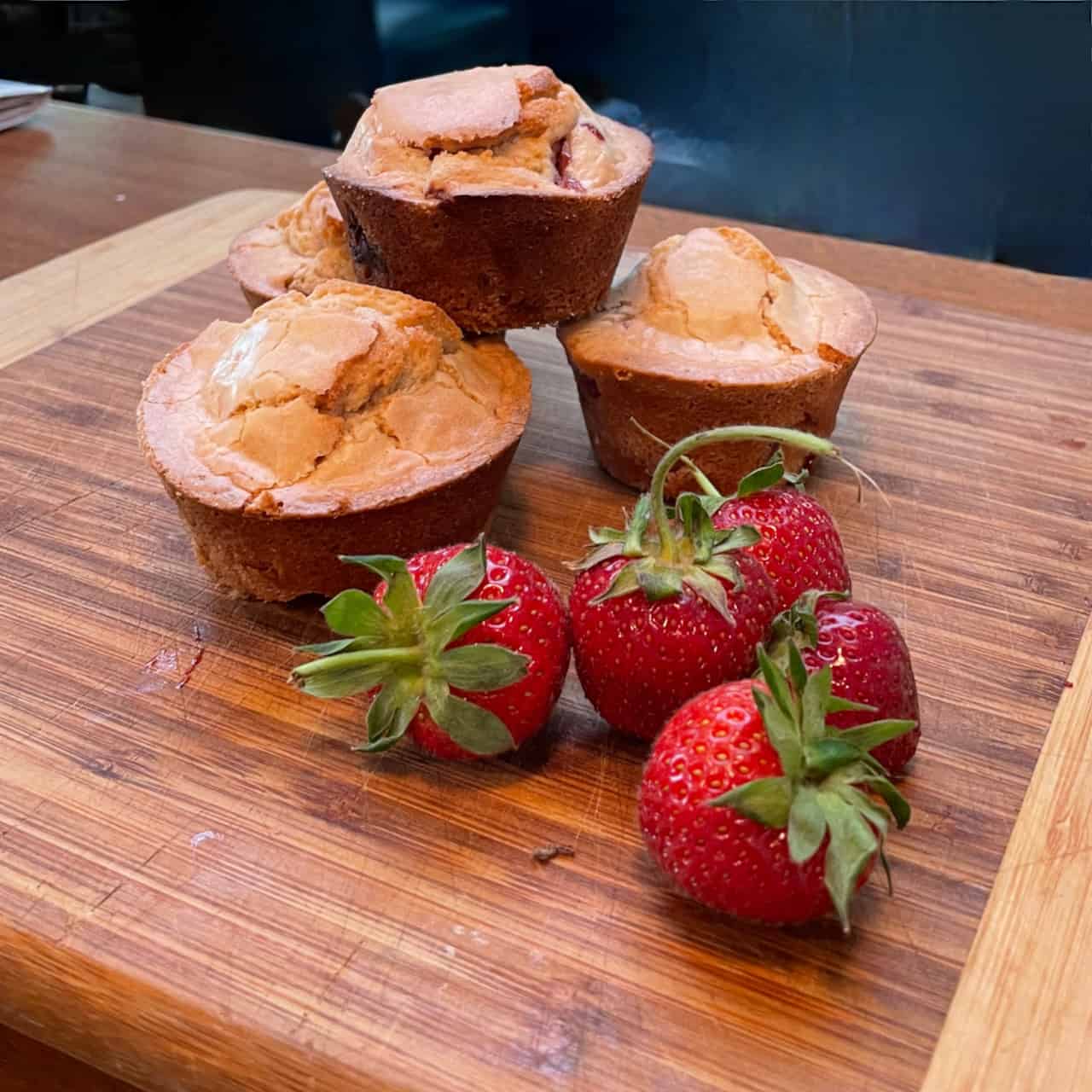 Gluten-Free Strawberry and Blueberry Almond Cakes
