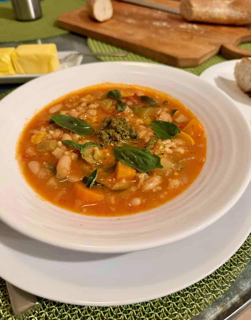 MINESTRONE ALLA MILANESE FROM ‘THE ITALIAN SUMMER KITCHEN’ BY CATHY WHIMS