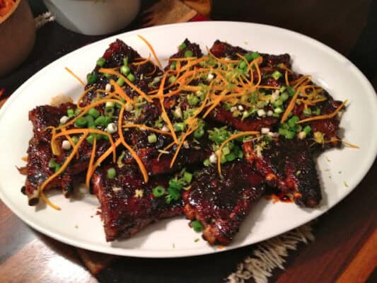 THE MEMORIAL DAY RIBS I STILL MAKE: ORANGE AND SOY-GLAZED ST. LOUIS PORK RIBS WITH APPLE SLAW