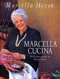 Portrait of cookbook author Marcella Hazan.