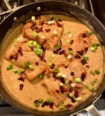 SMOTHERED CHICKEN: A LITTLE SOUTHERN COMFORT FOR A CHILLY EVENING